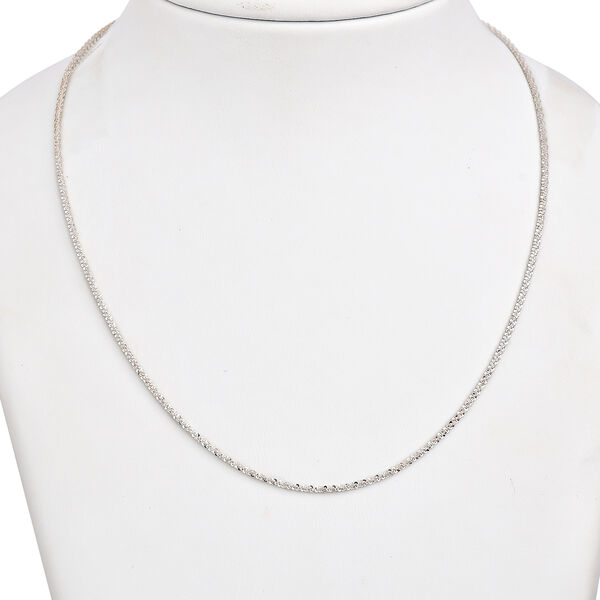 Italianische Funkelkette, ca. 45 cm, 925 Silber ca. 3,86g image number 2