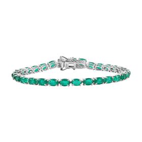 Smaragd Triplett Quarz Armband - 18,84 ct.