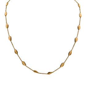 Barrel bead Kette in vergoldetem Silber