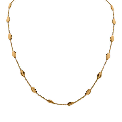Barrel bead Kette in vergoldetem Silber image number 0