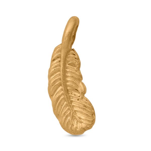 Feder Anhänger in 999 Gold image number 0
