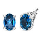 D'Joy London Blau Topas Ohrringe 925 Silber rhodiniert ca. 1,88 ct.