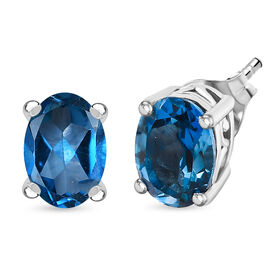 D'Joy London Blau Topas Ohrringe 925 Silber rhodiniert ca. 1,88 ct.