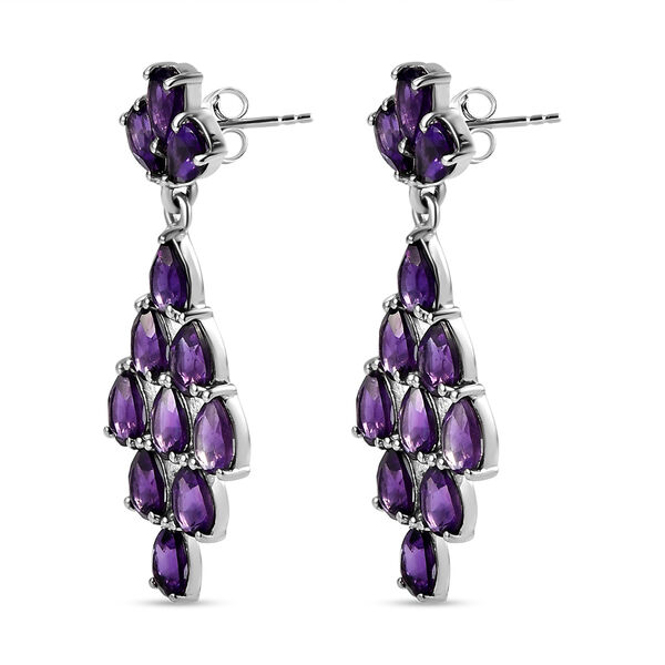 Lusaka Amethyst-Ohrringe, 925 Silber platiniert ca. 8,71 ct image number 4