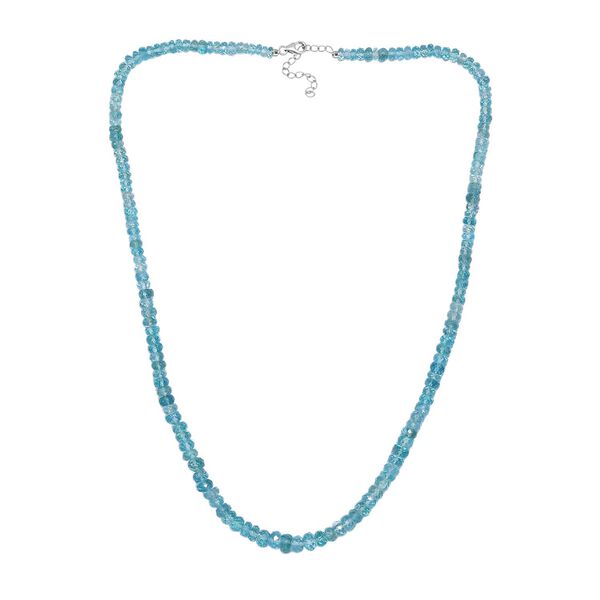 Lagunen Apatit Halskette ca. 50 cm 925 Silber rhodiniert ca. 100.00 ct image number 4