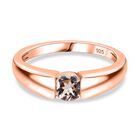 AA Rosa Morganit Ring, 925 Silber, 750 Roségold Vermeil (Größe 18.00) ca. 0.46 ct