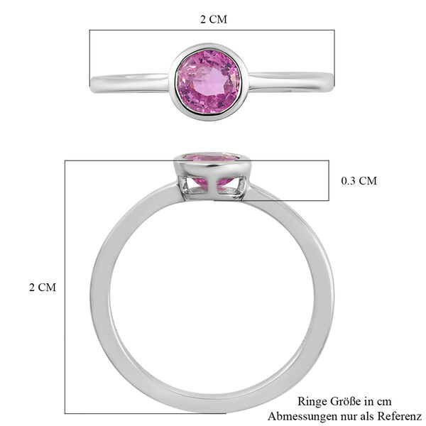 RHAPSODY AAAA rosa Saphir Solit&auml;r-Ring, 950 Platin  ca. 0,62 ct image number 7