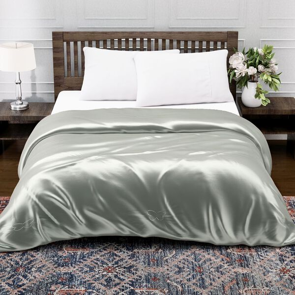 Serenity Night: Premium-Kollektion Herbst-Winter-Steppdecke aus 100 % Bambus mit hochwertiger Kunstdaunenfüllung – 135 x 200 cm, Mintgrün image number 10