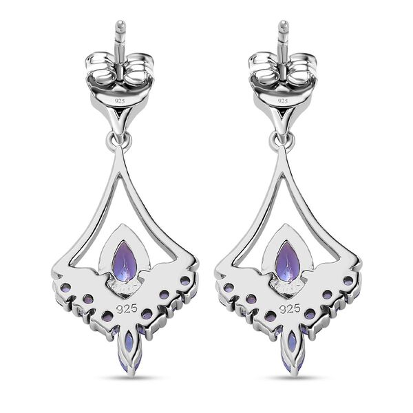 AA Tansanit Ohrringe, ca. 1,28 ct. image number 5