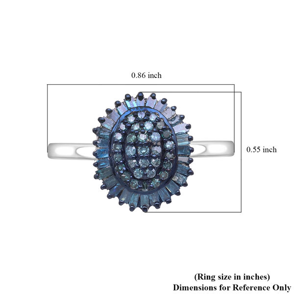 Blauer Diamant-Ring - 0,50 ct. image number 6