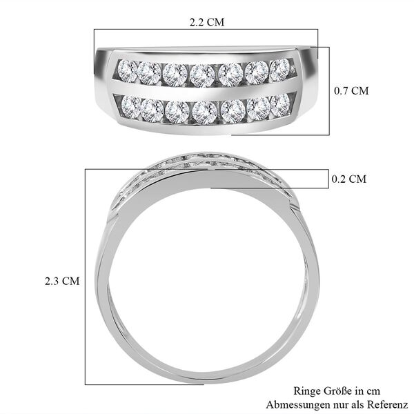 Lustro Stella - Wei&szlig;er Zirkonia Ring, 1,28 ct image number 5