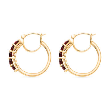 EverTrue AA Mosambik Granat Creolen - 2,78 ct.