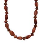 Gold Sandstein Halskette ca. 45 cm Nickelfreies Messing platiniert ca. 220.00 ct