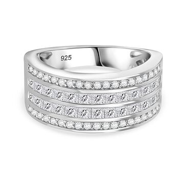 Moissanit Ring, ca. 1,60 ct.