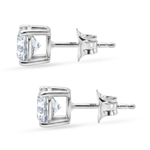 LUXURIANT DIAMOND - Lab Grown Diamant 100 Facetten-GH Ohrringe 925 Silber Rhodiniert ca. 2,11 ct. image number 3