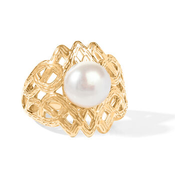 EVER TRUE S&uuml;&szlig;wasser Perle (9-9.5 mm) Ring 950 Kupfer (Gr&ouml;&szlig;e 19.00)
