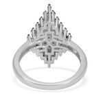 Blauer Diamant Ring 925 Silber platiniert  ca. 1,00 ct image number 4