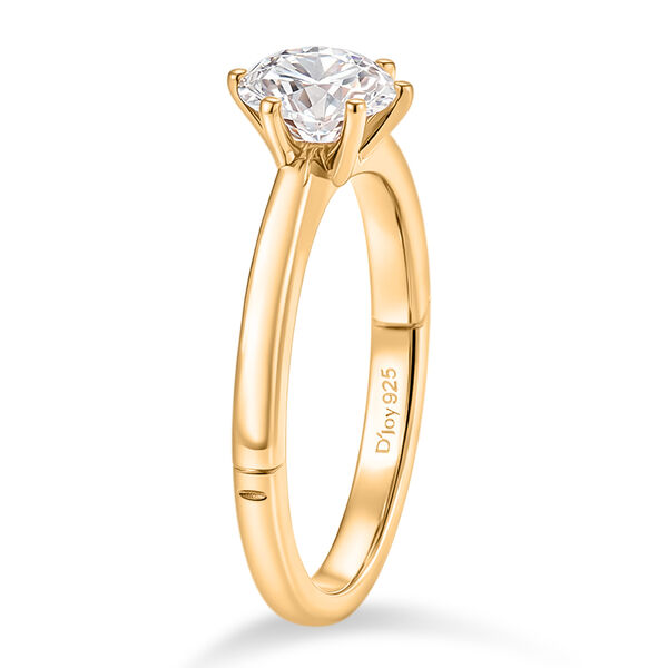 D'Joy Moissanit Ring, 925 Silber vergoldet - 0,99 ct. image number 5