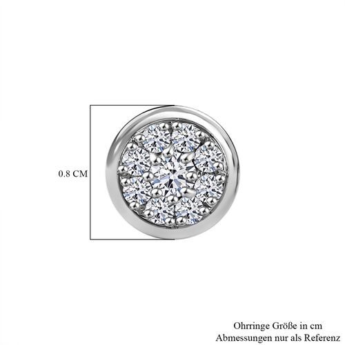 LUXURIANT DIAMOND- SI-GH Labor Diamant Ohrringe, 925 Silber rhodiniert - 0,50 ct. image number 6