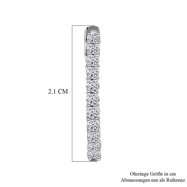 LUXURIANT DIAMOND - Lab Grown Diamant SI-GH Ohrringe 925 Silber Rhodiniert ca. 0,96 ct. image number 4