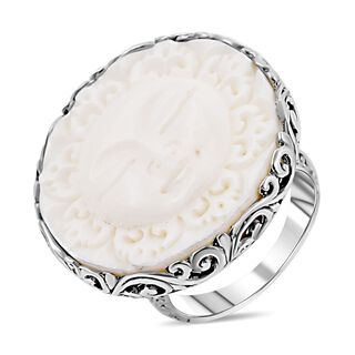 Royal Bali Kollektion Ox-Bone Ring, 925 Silber (Größe 16.00)