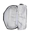 Zweistöckige Netz-Einkaufstasche mit Kühlfach, 37x15x42cm, weinrot image number 3