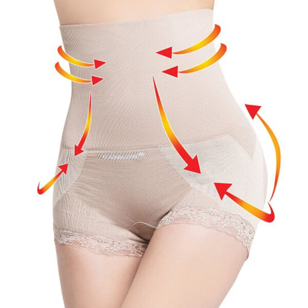 SANKOM Damen Haltungskorrektur Panty mit Spitze Shapewear, Gr&ouml;&szlig;e XXL, Pfirsich  image number 2