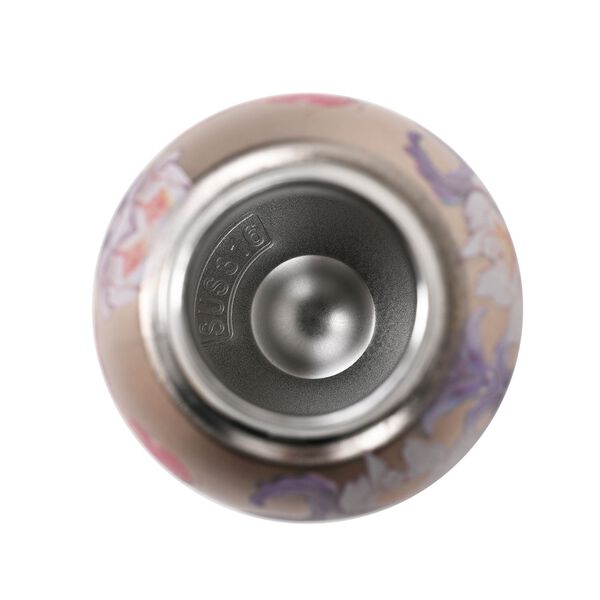 Doppelwandige Edelstahl-Trinkflasche, 260ml, Fisch- und Lotosmuster image number 4