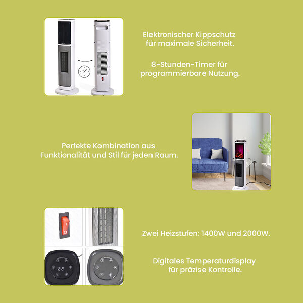 Mini Elektro-Heizger&auml;t mit PTC-Keramiktechnologie image number 4