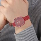 Strada - Japanisches Uhrwerk, Edelstahl-Zifferblatt & Metall-Armband, 23 cm, rot image number 2