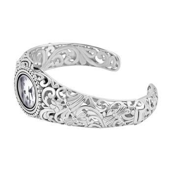 Royal Bali Kollektion - EON 1962 Armreif mit Schweizer Uhrwerk Armbanduhr, wasserdicht, 19 cm