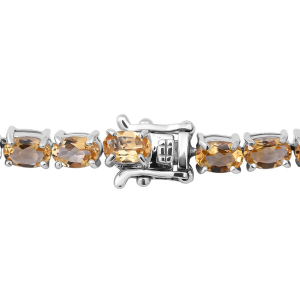 Citrin-Armband, ca. 19 cm, 925 Silber platiniert ca. 22,80 ct image number 2