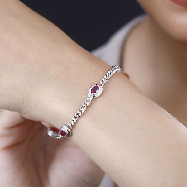 Afrikanisches Rubin-Armband, 19 cm - 4,39 ct. image number 3