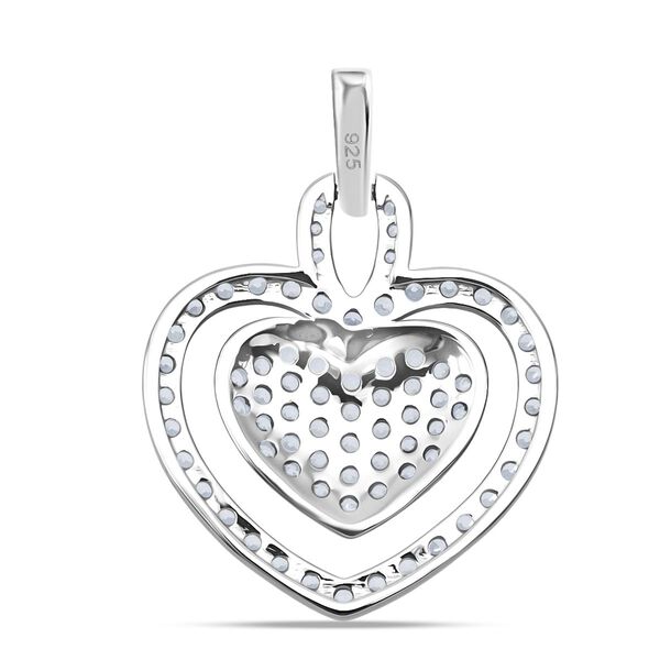 LUSTRO STELLA wei&szlig;er Zirkonia Anh&auml;nger im Herz-Design image number 4