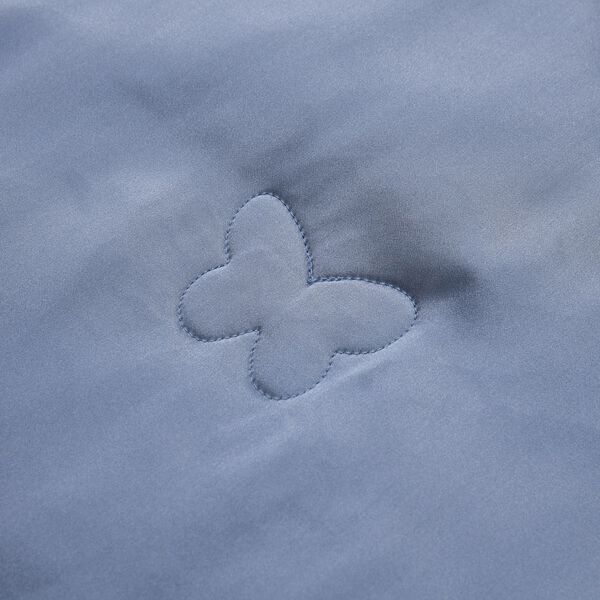 Serenity Night - 100% Maulbeerseide Sommerseidendecke mit Seidenf&uuml;llung Daunenkissen und Seidenkissenbezug Blau image number 16