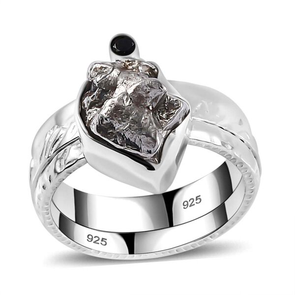 2er-Set- Meteorit und schwarze Spinell-Ringe - 9,04 ct. image number 5