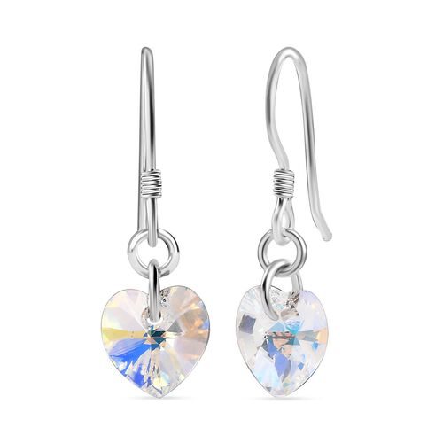 J Francis gefertigt mit SWAROVSKI -AB Swarovski Kristall Herz Ohrringe image number 0