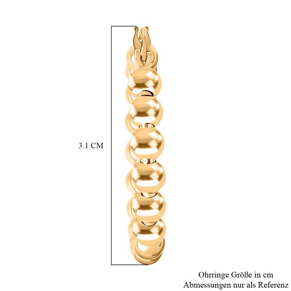 Royal Bali Kollektion - 375 Gold Ohrringe 2,65g image number 5