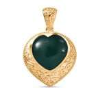 Verde Onyx Anhänger Messing Nickelfreies Messing ca. 19.83 ct