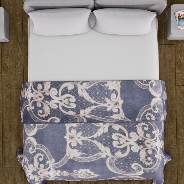 Flanell Decke, dunkelgrau image number 4