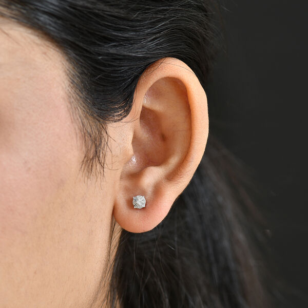 D'Joy Wei&szlig;er Diamant Ohrringe 925 Silber rhodiniert ca. 0.15 ct image number 3