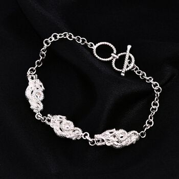 Royal Bali Kollektion- Drachen 19cm  Armband in 925 Silber