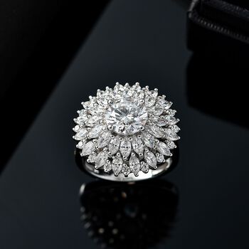 J Francis gefertigt mit SWAROVSKI- Wei&szlig;er Swarovski Zirkonia Anh&auml;nger