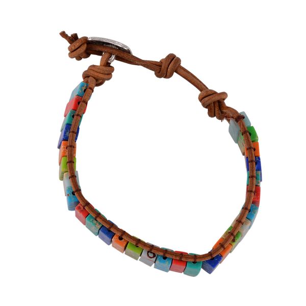 Imperial Mehrfarbiges Jaspis Armband, ca. 19 cm, Schwarz oxidiert ca. 80.00 ct image number 5