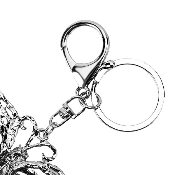 3er-Set - Mehrfarbiger Kristall-Schlüsselanhänger, Schmetterling image number 3