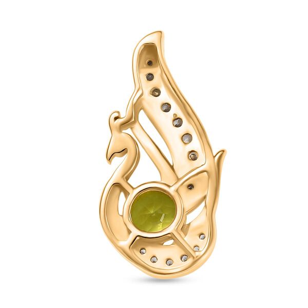 Peridot und Zirkon Anh&auml;nger - 0,72 ct. image number 5