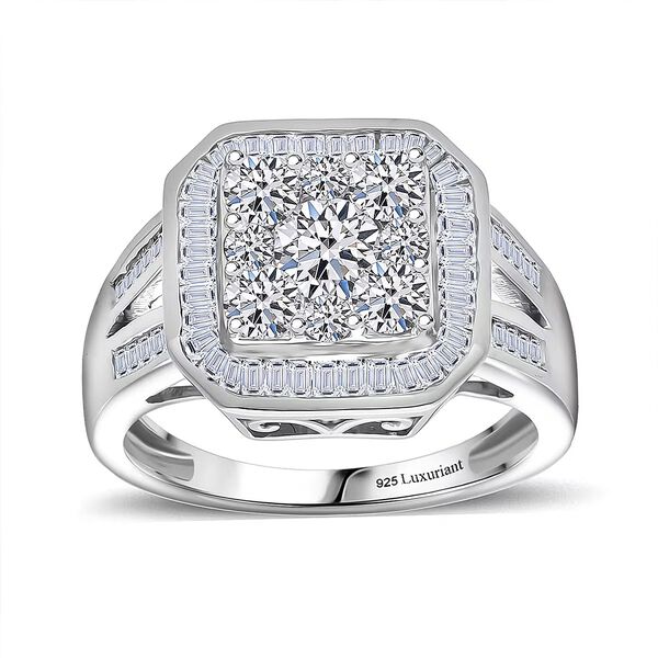 LUXURIANT DIAMOND - Lab Grown Diamant SI-GH Ring 925 Silber Rhodiniert (Gr&ouml;&szlig;e 17.00) ca. 1.99 ct