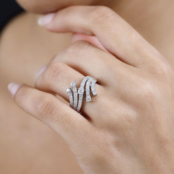 Moissanit Ring, ca. 1,05 ct. image number 4