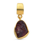Handgearbeiteter Rhodolith Granat Anhänger 925 Silber vergoldet ca. 4,74 ct