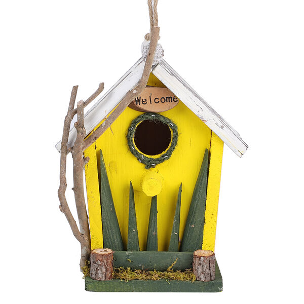 Handgefertigtes Vogelhaus aus Naturholz und MDF